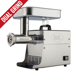 LEM Dual Grind #8 Big Bite Meat Grinder - 0.5HP