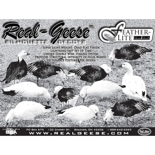 Real-Geese Econo Series Silhouette Snow Geese 12 Pack