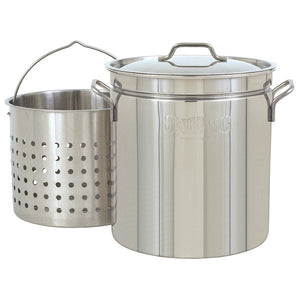 Bayou Classic 36-qt Stainless Stockpot with Basket