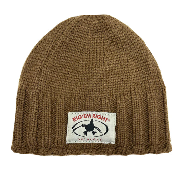 Rig'Em Right Knit Beanie - Brown