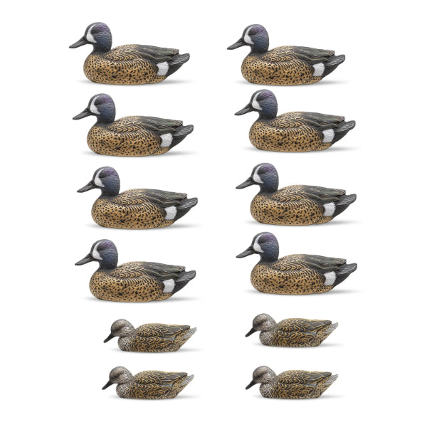 RigEm Right Mainline Bluewing Teal Decoys 12 Pack
