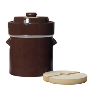 Roots & Harvest Traditional Style Water-Seal Crock Set 5L