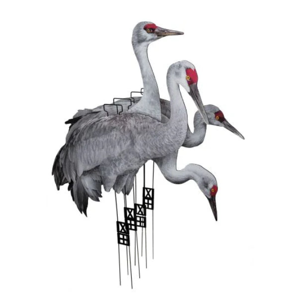 Tanglefree Fully Flocked Sandhill Crane Silhouette Decoys - 12 Pack