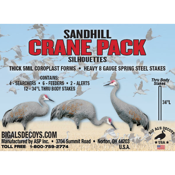 Big Al's Sandhill Crane Pack Silhouette Decoys