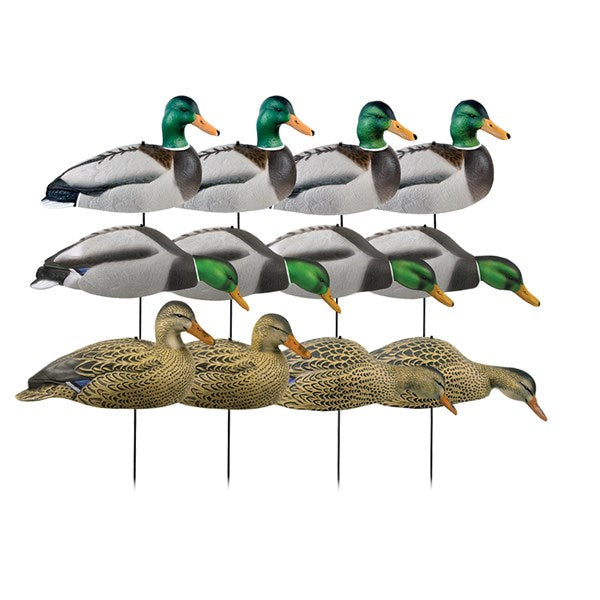 GHG Hunter Series Over Size Mallard Shell Decoys Harvester Pack