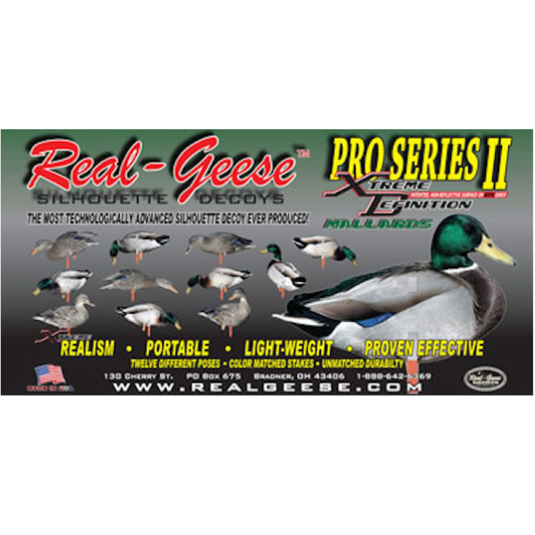 RealGeese Pro Series 2 Mallard Silhouette Decoys Canadian Waterfowl Supplies