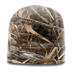 Leather Patch Microfleece Beanie