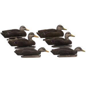 Tanglefree Flight Series Flocked Black Duck Decoys