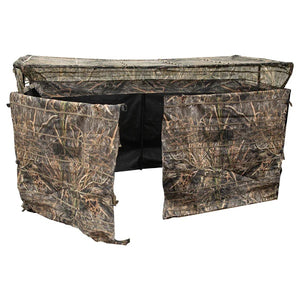 Drake Waterfowl Ghillie 4 Man Blind With No Shadow Dual Action Top